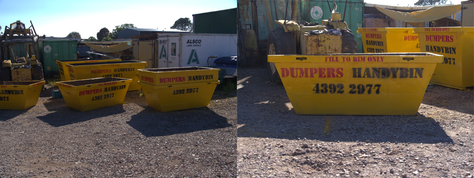 Many sizes of skips available